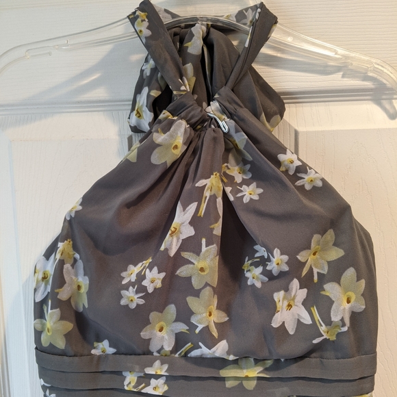 Grey halter dress - Picture 2 of 5